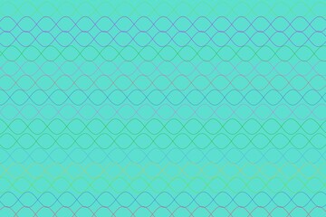 Abstract blue and green geometric pattern with circles and lines