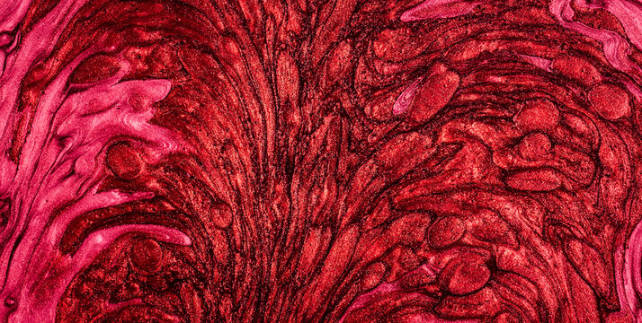 Dark Aquatic Composition Featuring Fabric Flow Elements