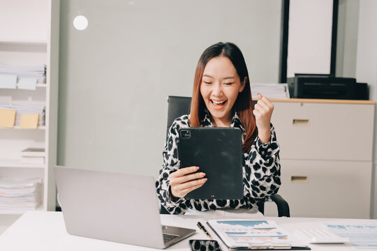 Asia people young adult woman bad day work hard bored data tired at office desk workplace think worry job tough stress asian workforce issue. Mid life crisis mental health illness sad labor effort.