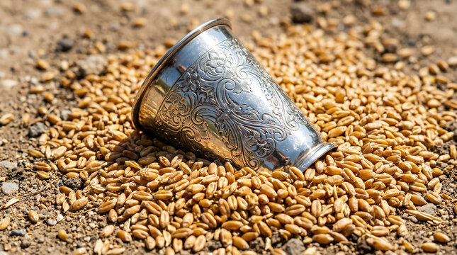 The dramatic discovery of Joseph's hidden silver cup inside the grain sack of his youngest brother, Benjamin