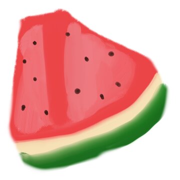 Slice of watermelon illustration