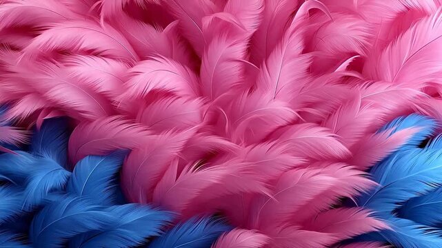 Digital pink and blue furry fabric pattern background