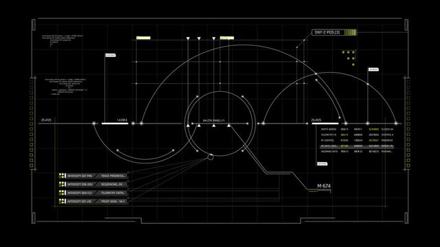 Futuristic Trajectory Analysis Dashboard With Orbital Curves Control Points And Live Telemetry Data