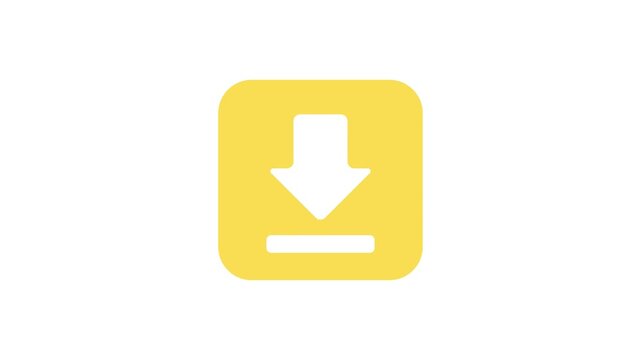 Vibrant digital download icon, clearly representing the action to save or retrieve data, essential for intuitive user interfaces and efficient file management across modern apps