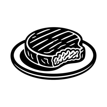 steak vector silhouette