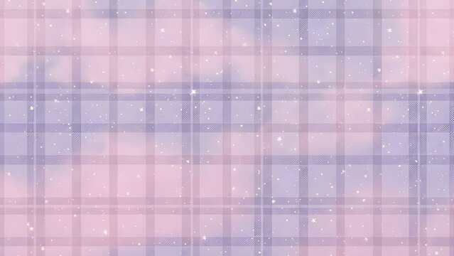은은한 빛이 도는 보라색과 분홍색 톤의 체크무늬 천 패턴 배경
Checkered cloth pattern background in purple and pink tones with subtle light