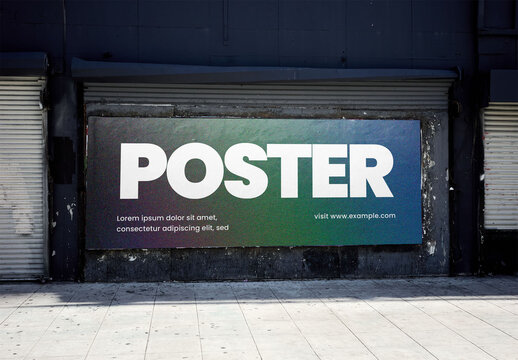Mockup Of Customized Sign On Building
