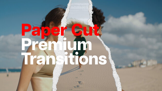 Premium Transitions Paper Cut &ndash; Creative Paper Cutout Transitions, Layered Craft Animation and Handmade Paper Effects for Video Editing