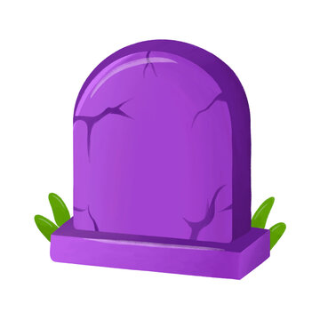 Halloween Tombstone Icon - Hand Drawn Grave Illustration