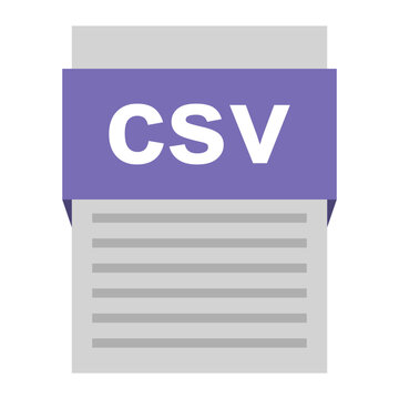 CSV file
