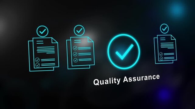 Professional Digital Quality Assurance Process Animation Showcasing Business Compliance Standards Verification and Efficient Management for Modern High-Tech Industry Success Today
