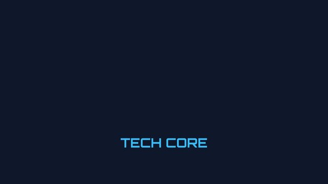 Tech Core digital concept vector illustration with futuristic design and dynamic elements