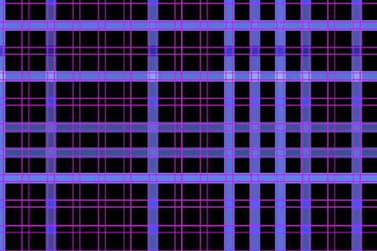 Abstract geometric pattern of glowing neon grid lines