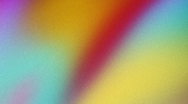 Orange purple blue yellow red grainy gradient background with abstract noise texture effect summer digital banner poster backdrop design
