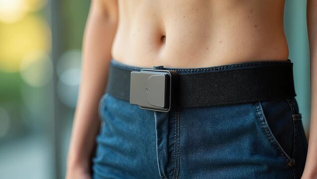 Adjusting a Smart Fitness Belt for Comfort and Fit