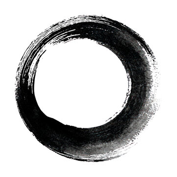 PNG Minimalist Zen circle art.
