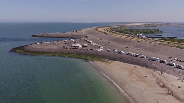 Brouwersdam (Zuid-Holland, The Netherlands) | Drone