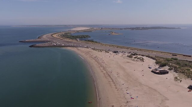 Brouwersdam (Zuid-Holland, The Netherlands) | Drone