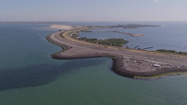 Brouwersdam (Zuid-Holland, The Netherlands) | Drone