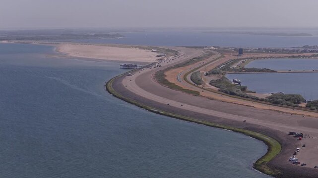 Brouwersdam (Zuid-Holland, The Netherlands) | Drone