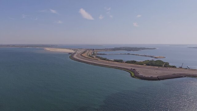 Brouwersdam (Zuid-Holland, The Netherlands) | Drone