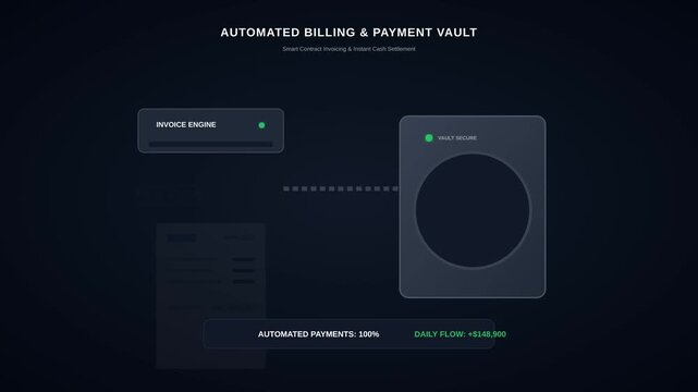 Animasi Automated Tax Billing 4K Motion Graphic Animation | Seamless Loop