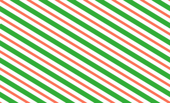 Candy cane Christmas background, peppermint diagonal stripes print seamless pattern