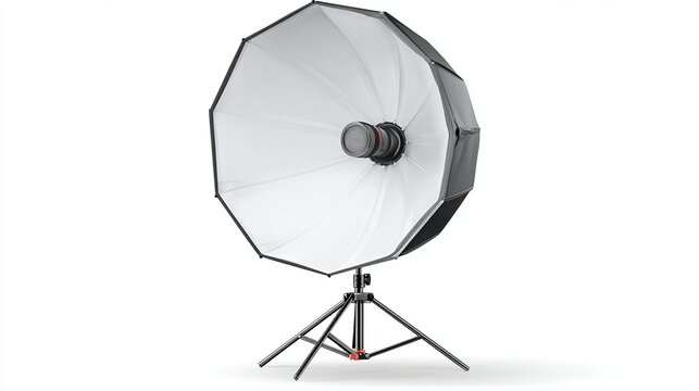 Octagonal Softbox Lighting Equipment on Tripod Stand