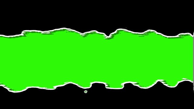 green screen chroma key transition torn paper mask alpha matte overlay reveal edge motion animation footage template effect background composite video design