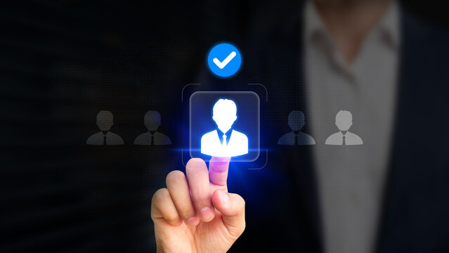 Human Resource Management Concept. HR Choosing Best Candidate to Join the Team. Headhunting, Employee Selection, Recruitment, Talent Acquisition, Hiring Process, Strategy, Workforce Planning
