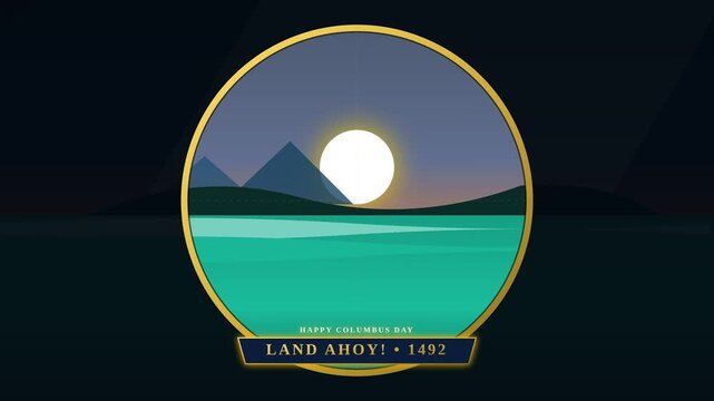 Land Ahoy Discovery Animation 4K Abstract Background