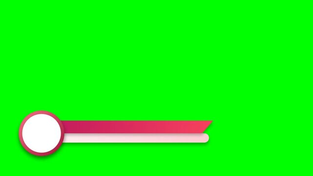 Minimalist red lower third for broadcast graphics