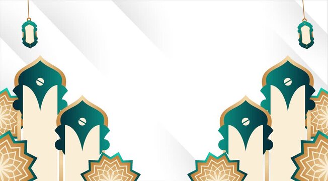 Islamic Arch Mosque Ramadan Theme Motion Background Animation