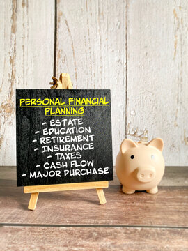 Personal Financial Planning and Wealth Management Concept including retirement, insurance, education, investments, taxes, estate planning and cash flow management.
