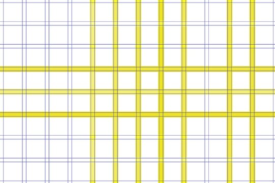 Close-up of yellow and gray plaid fabric pattern