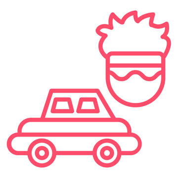 Car Theft icon style