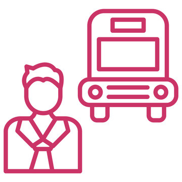 Bus Driver icon style