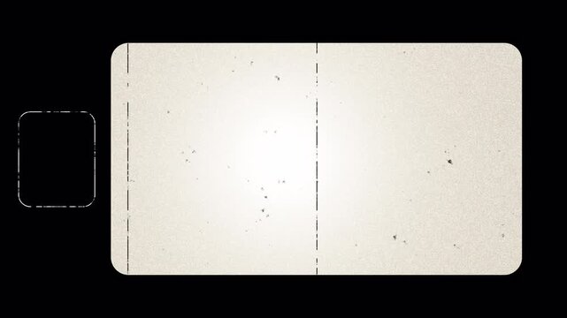Super 8 mm Film grain Dust and Scratches. Retro template. Opacity or screen mode usage for overlay your video. Negative film