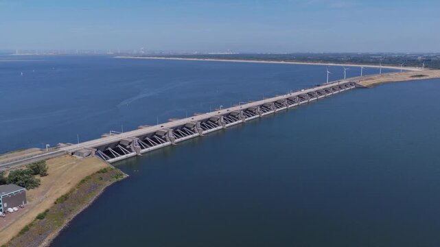 Haringvliet Sluices (Zuid-Holland, The Netherlands) | Drone