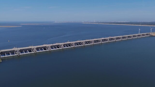 Haringvliet Sluices (Zuid-Holland, The Netherlands) | Drone