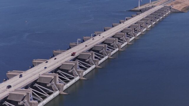 Haringvliet Sluices (Zuid-Holland, The Netherlands) | Drone