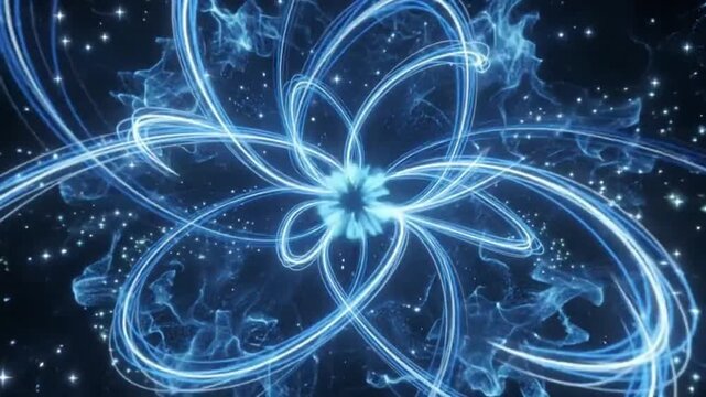 abstract blue background with circles