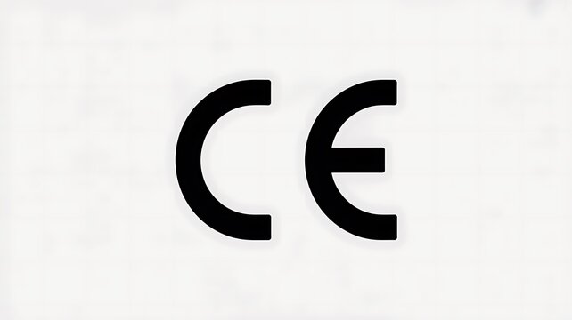 Black ce marking symbol for product safety