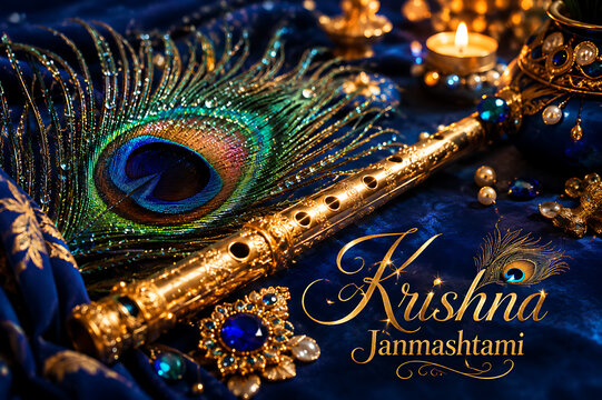 Indian Krishna Janmashtami Festival with Krishna Jayanti, Gokul Ashtami, Ashtami Rohini, Dahi Handi, Makhan Chor, Radha Krishna and Devotional Traditions