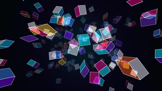 Procedural motion of Morphing Glass Polygon