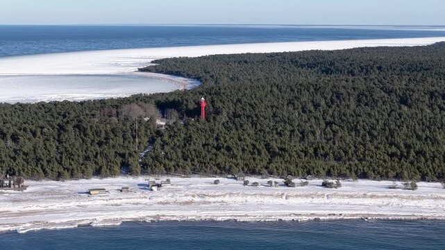Estonia Baltic Hiiumaa Island L&auml;&auml;nemeri Ristna Laugas Paradiisi and Ristna Rand Beach Kalana Village K&otilde;pu and Hiiu Madala Nature Reserve Ligthouse