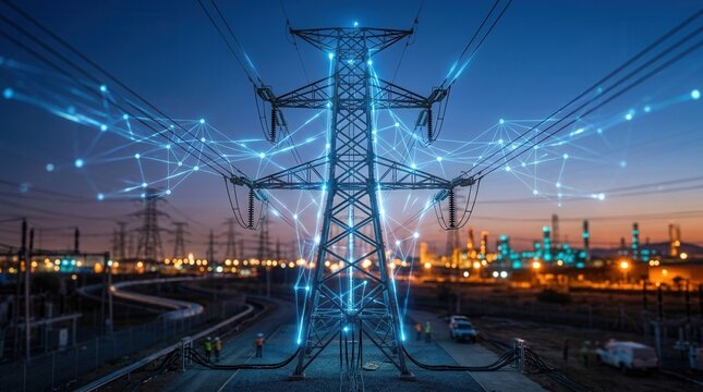 Real-time power distribution and energy consumption data load balancing for reliable energy networks using an AI-powered smart grid management system.