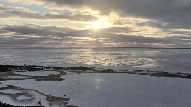 Finland Baltic Saaremaa K&uuml;bassaare Poolsaar Udriku Laid and Laht Liivi Laht Gulf of Riga Maastikukaitseala Nature Reserve