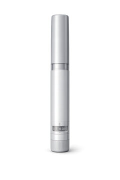 Medical injection pen device for insulin or medication transparent PNG mockup with auto injector self injection diabetes medication treatment transparent PNG mockup