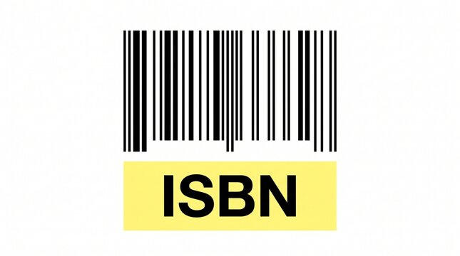Black barcode symbol featuring bold isbn text label on isolated white background for book identification